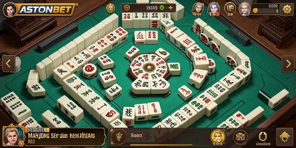 Gameplay seru Mahjong di aplikasi ASTONBET.