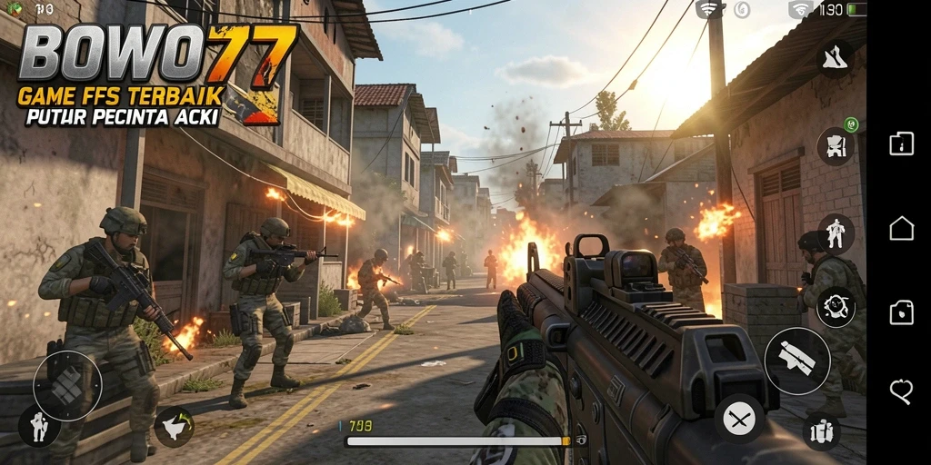 Gameplay menegangkan di BOWO77 dengan aksi FPS yang intens.