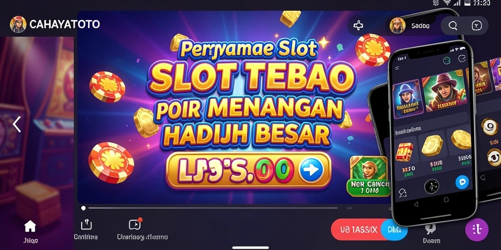 Tampilan gameplay mendebarkan dari CAHAYATOTO dengan animasi slot yang menarik.