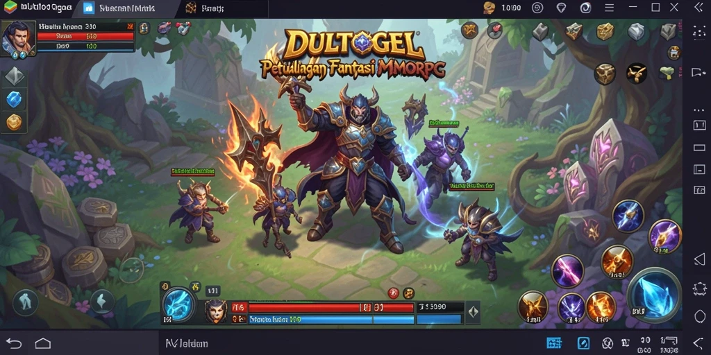 Tampilan gameplay DULTOGEL yang mendebarkan dan penuh aksi.
