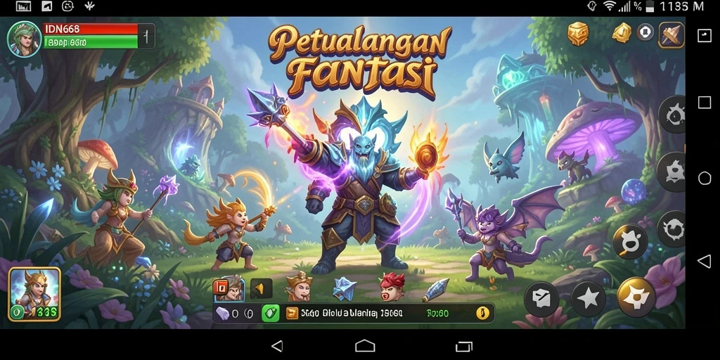 Tampilan gameplay seru dengan petualangan menantang di IDN668.