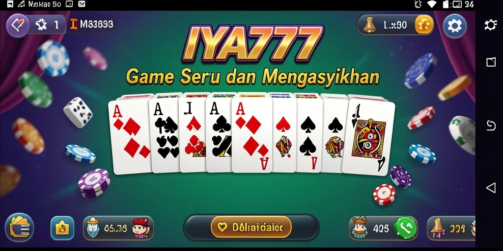 Tampilan gameplay seru dari IYA777 yang menampilkan strategi Domino.