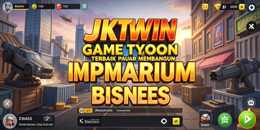 Tampilan gameplay JKTWIN yang menarik dengan elemen Tycoon.