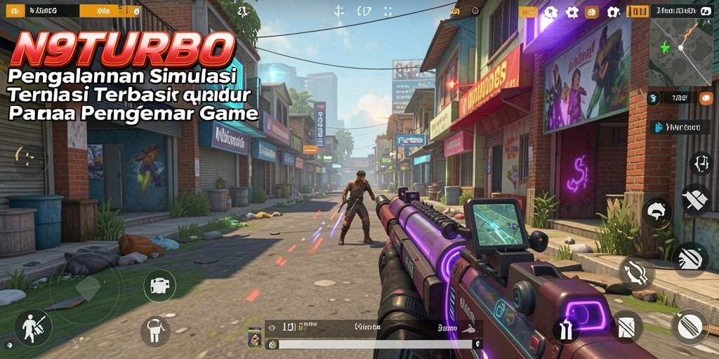 Tampilan gameplay menarik dari N9TURBO dengan aksi simulasi yang seru.