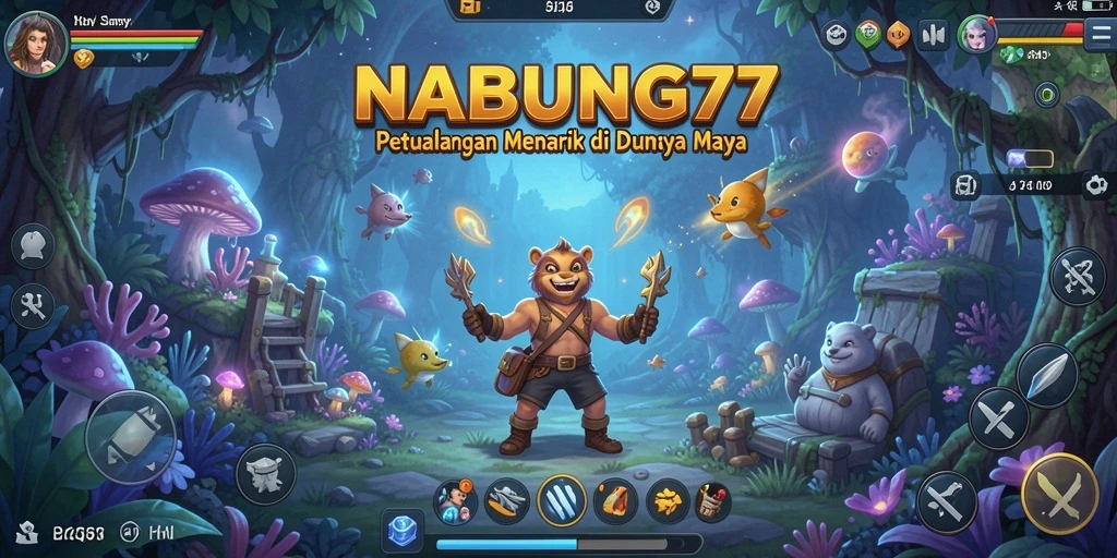 Menampilkan gameplay seru dalam petualangan NABUNG77.