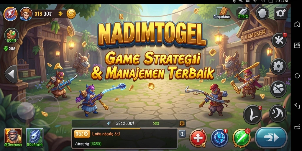 Screenshot gameplay NADIMTOGEL menampilkan strategi dan manajemen yang mendebarkan.