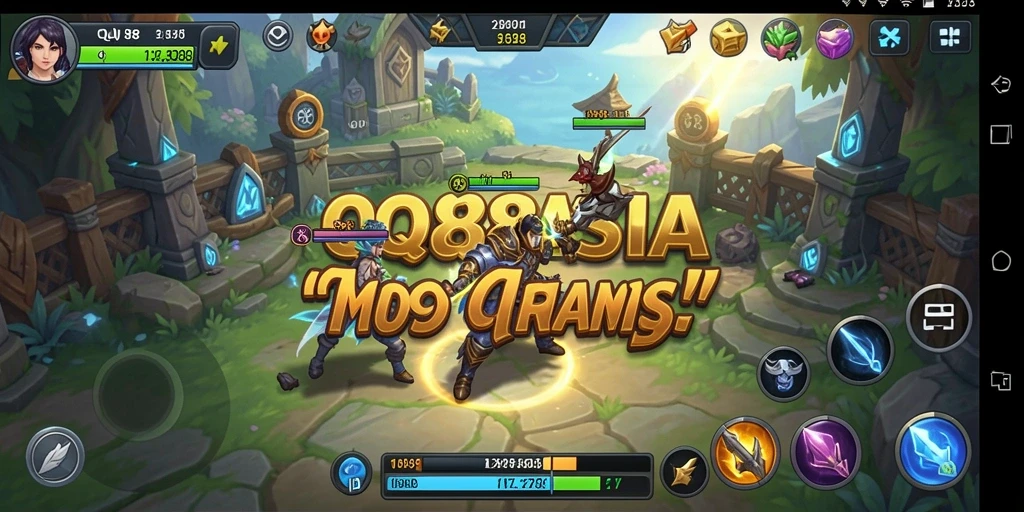 Screenshot utama QQ88ASIA menampilkan gameplay strategi yang mendalam.