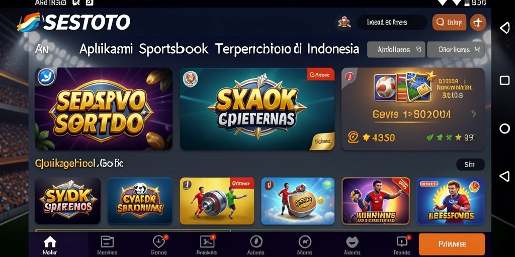 Tampilan gameplay SESETOTO saat melakukan taruhan olahraga.