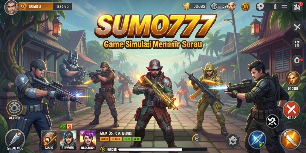 Tampilan gameplay menarik dari SUMO777 yang menggambarkan suasana simulasi.