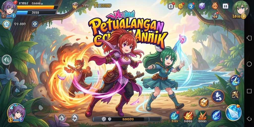 Tampilan gameplay Y89 yang menakjubkan dan karakter Anime yang keren.